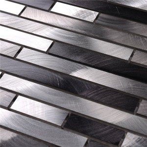 Fokozatos fekete modern ház csempe a Backsplash HLC63-hoz