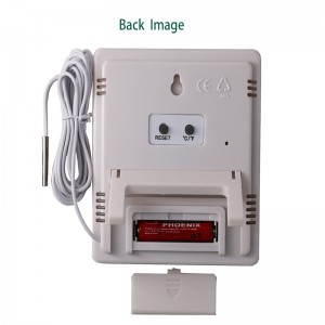 Környezetbarát tervezés Nagy LCD kijelző Beltéri kültéri hőmérő Higrométer