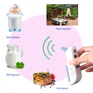 Klinikai homlok és fülbaba infravörös láz hőmérsékletmérő hőmérő