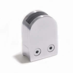 Rozsdamentes acél D típusú üvegbilincs lemezzel