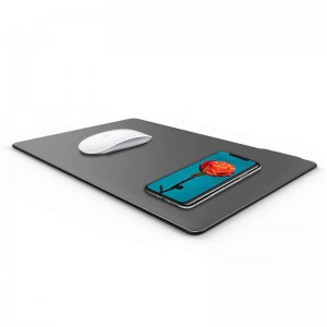 KPS-HBQ22 2in1 Custom QI 5W kiváló minőségű bőr vékony egérpad vezeték nélküli töltő