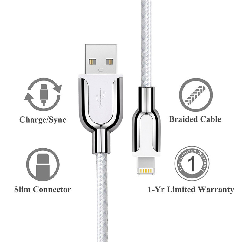 KPS-8445CB cink ötvözet nylon / pamutfonal USB kábel