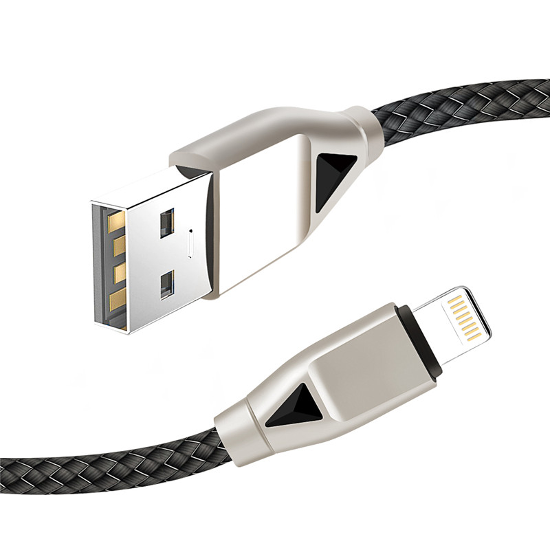 KPS-8449CB nylon USB kábel -dimond típusú c / világítás / mikro