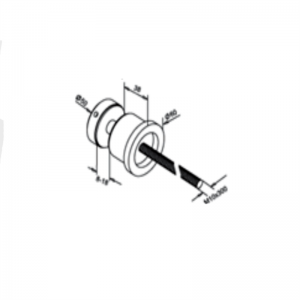 50MM OD üvegfal erősíti a tartót