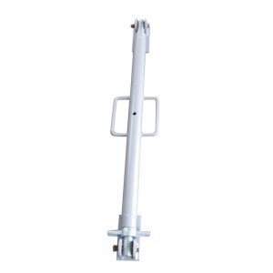 Állványzat háromszög falú zsaluzat Prop-porpor bevonatú szürke