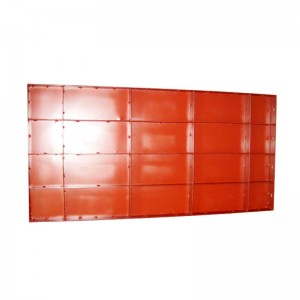 Betonacél oszlopformák festett C típusú lemezvastagság 1,5 mm