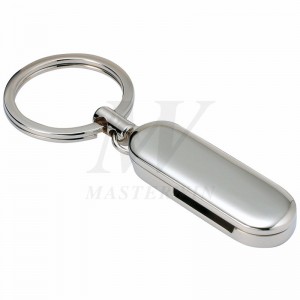 Fém kulcstartó euróérme-tárolóval (1 dolláros euróérmeért) _B62729