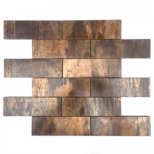 Réz Backsplash mozaik csempe fürdőszobához és dekorációhoz