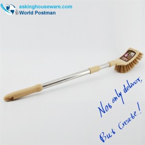 AK91001 Akbrand WC-kefe elasztikus rozsdamentes acél cső négyzet alakú kefefej