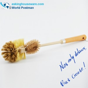 Akbrand WC-tál-ecset Strandfogantyú multifunkcionális kis tisztítókefével