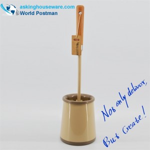 Akbrand WC-tál-ecsetkészlet strandfogantyúval, tartó Caddy-vel