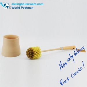 Akbrand WC-tál-kefe-készlet Beach Fogantyú matt tartóval