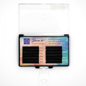 Közvetlen gyári J / B / C / D / L nagykereskedelmi egyedi szempilla meghosszabbítás.