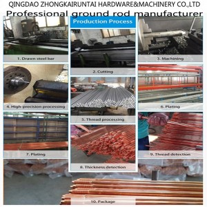 Kiváló minőségű 99,9% tiszta réz földrúd