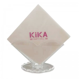 Kiváló minőségű egyedi logóval nyomtatott papír szalvéta szálloda és étterem természetes szalvéta