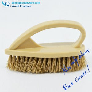 Akbrand kis súrolókefe íves műanyag fogantyúval