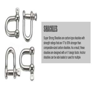 Kovácsolt horganyzott G210 acél d bilincs / csapszeges bilincs