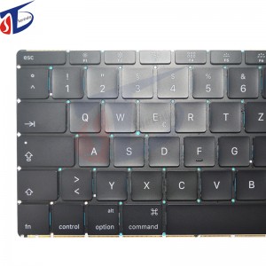 Csere A1534 német billentyűzet háttérvilágítás nélkül az Apple MacBook Retina 12 '' A1534 2015 billentyűzethez