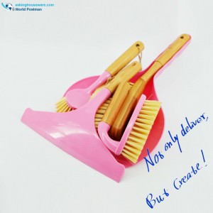 Akbrand háztartási bambusz fogantyútisztító kefék készlet 4in1