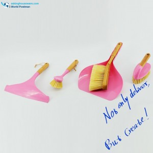 Akbrand háztartási bambusz fogantyútisztító kefék készlet 4in1