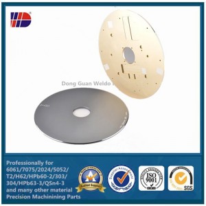 CNC gyár Testreszabott CNC-megmunkált központi gépek alumínium alkatrészei eloxált homokfúvással