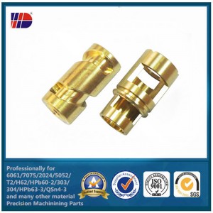 Egyedi megmunkálás CNC esztergált maró fém sárgaréz alkatrészek