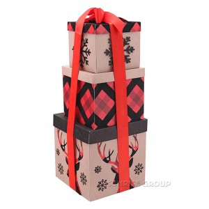 Custom Design karácsonyi ajándék csomagoló doboz, születésnapi ajándék csomagoló doboz, torta papír doboz