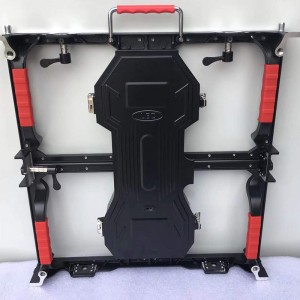 HD színes színes öntött alumínium LED kijelzőszekrény P3.91 beltéri 500x500 mm-es bérelt LED kijelző