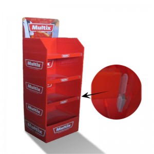 luxus, egyedi színű, nyomtatott felbukkanó hullámkarton kijelző állvány