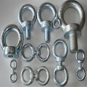 Nagy teherbírású, horganyzott din580 szemcsavar DIN582 szemanyával