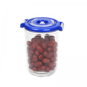 Rakható 1500 ml-es vákuummegtakarító légmentesen tároló tartály szivattyúval