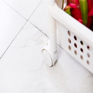 Raktári konyhai könnyű 3-rétegű műanyag tároló állvány polc