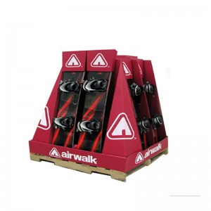 Testreszabott POP hordozható padló kiskereskedelmi karton pult felső képernyői