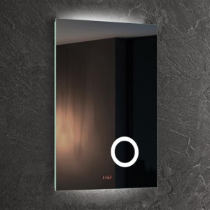 EU és USA luxus LED-es világítású háttérvilágítással ellátott fürdőszoba tükör nagyítóval-ENE-AL-111