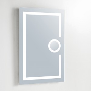 EU és USA luxus LED-es háttérvilágítással felszerelt fürdőszoba nagyító tükör-ENE-AL-110