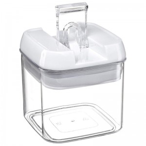 6 darabos BPA ingyenes műanyag légmentesen záró élelmiszer-gabona tárolóedénykészlet