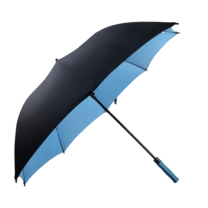 Kétrétegű szélálló, állandó esővel kivágott logóval ellátott Golf esernyő
