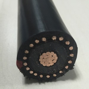 22 kv Xlpe Al / Cu Core XLPE szigetelt tápkábel koncentrikus vezetővel