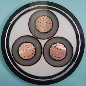 1-30KV 6 mm-es 3-magos Swa páncélozott kábel IEC60502, SANS 1339, BS 6622, AS / NZS1429.1, NFC 33226, CSA C 68.5