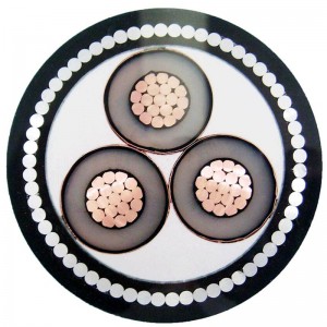 Közepes feszültségű többmagos páncélozott kábel STA / SWA páncélozott