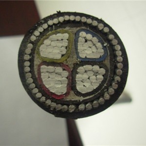 600v Xlpe alumínium páncélozott kábel, cserélhető kábel HDD kabát, 150 mm, 4 magos páncélozott kábel