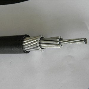 0,6 / 1kv ICEA szabványos PE bevonatú ABC tápkábel alumínium vezetékvezeték