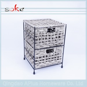 Tartós PE rattan kézzel készített szövött tárolóedény