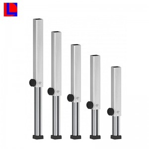 OEM szolgáltatás Kína olcsó alumínium asztal kerek / négyzet alakú teleszkópos lábakkal