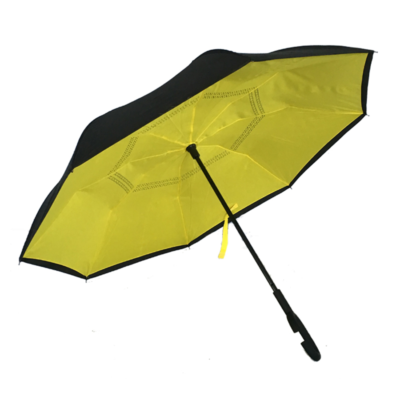 Új divat szélálló fejjel lefelé levő autó esernyő hátrameneti esernyő