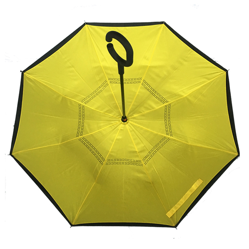 Új divat szélálló fejjel lefelé levő autó esernyő hátrameneti esernyő