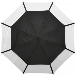 Nagyméretű, 62 hüvelykes dupla canpoy szélálló esernyő lyukakkal