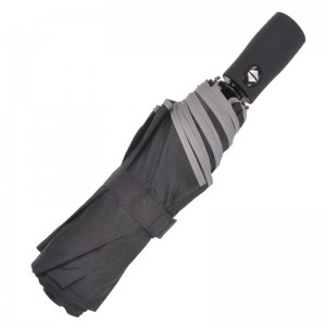 Teljesen automatikus, fekete üzleti szélálló napernyő napernyő a Benz számára