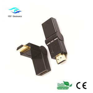HDMI aljzat HDMI csatlakozóhoz, arany / nikkel bevonatú típus, kód: FEF-HX-002