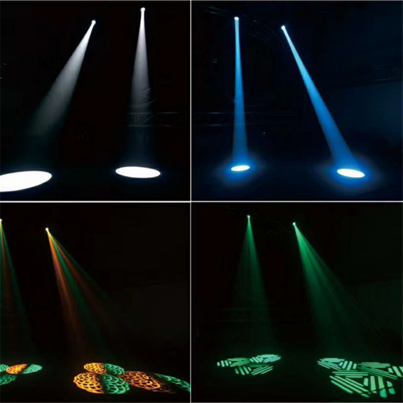 Led 200 W-os fénysugármosó spotlámpa-világítás mozgó fejfényszóróval